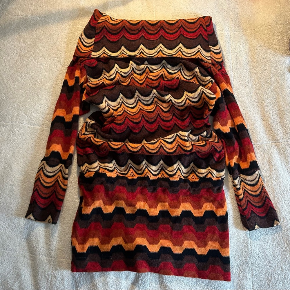 Vintage Wool Miss Sixty Geometric Dress - Picture 5 of 10